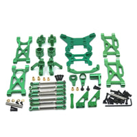 1/10 RC Car Front Shock Absorbing Linkage Arm Metal Shock Absorbing Linkage Arm Upgrade Steering Cups for WLtoys 104001 104002