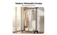 Rolling Clothes Rack Foldable Freestanding Garment Rack Mobile Clothes Stand Large Capacity Portable Closet Organizer