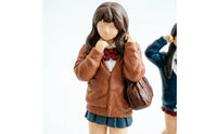 4 Pieces Schoolgirl Figurine Hand-Painted Miniature Figure with Handbag 3D Printed for Collectors