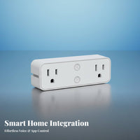 WiFi Wall Outlet with Shelf Timer and Schedule Double Outlet WiFi Socket Double Socket Smart Plug Sp Alternating Current