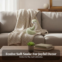 Snake Stuffed Toy Cute Design Stuffed Snake Symbol Soft and Snug Dwelling Decoration for Astrology Enthusiasts, Children, Home Decor, Playroom