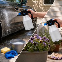 1.5L Electric/Manual Car Wash Foam Sprayer with Pressure Nozzle for Vehicle Cleaning and Gardening