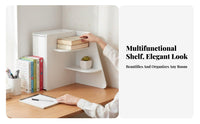 Corner storage rack Space Saving Storage Rack Tiered Design for Study Room, Bedroom