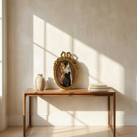 Oval Picture Frame Antique-Style Oval Photo Frame Decorative for Gallery Wall