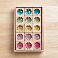 Acrylic Gem Stacking Play Item Tint Sorting Rainbow Tile Blocks Self Directed Style Translucent Block Puzzle for Kids, Kindergarten