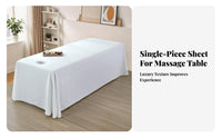 All Season Face Hole Beauty Bed Sheet Luxurious Feel Massage Table Sheet with Face Hole Machine Washable for Clients, Treatment Rooms