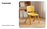 Thickened Material Plastic Kids Backrest Chair Sturdy Kindergarten Learning Chair Strong Load-Bearing Small Plastic Stool with Back Easy to Clean for Toddlers, Preschoolers, Girls, Daycare, Indoor, Playroom, Living Room