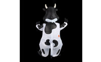 Inflatable Cow Costume Novelty Cow Pump up Costume Waterproof for Halloween