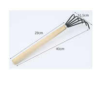 Easy to Use 5-Tine Rake Long-Lasting Long Handle Rake Hard and Sturdy for Farm, Beach