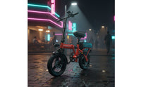 Folding Electric Bike Lightweight Portable Electric Foldable Bike New Official Standard Portable City Cyclist Electric Two-Wheeler for Adults