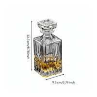 European Design Whiskey Glass Set with Lid Crystal Whiskey Decanter Set