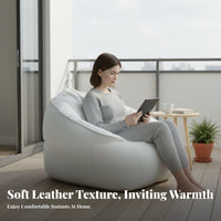 Stain-Resistant Pear-Shaped beanbag Chair Comfortable Floor Seating Easy to Clean Indoor Furniture Space-Saving for Adults, Students, Bedroom, Living Room, book niche, Home Theater