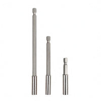 3 Pieces Straight 150 Mm Self-Locking Drill Extension Bar Metal Tool Accessory