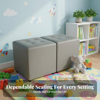 Upholstered Cube Stool space-saving Size Upholstered Ottoman Cube inviting Comfort
