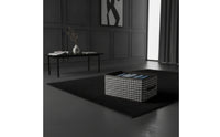 Houndstooth Storage Box Collapsible Textile Storage Box Closet Organizer Space-Saving Reinforced for Wardrobe, Shelves