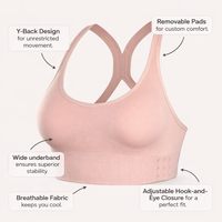 Sports Bras Women High Impact with Wide Straps and Padded Cups for Running, Gym with 4-Row Back Closure for Workout Support