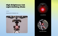 Rechargeable Bike Tail Light, Waterproof, 6+4 Modes