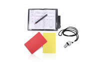 Writing Instrument Included Caution and Dismissal Card Card Set Note Paper Referee Warning Cards Leather Case Football Referee Card Wallet Portable for Referees