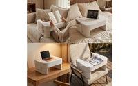 Hollow-Center Reading Pillow Vacuum-Compressed Molded Foam Reading Pillow Carrying Handle Support Cushion