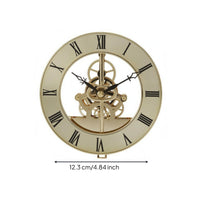 Mechanical Wall Clock Movement Visible Gears Gear Wall Clock Movement Decorative Roman Numeral Dial