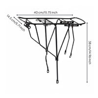 Mountain Bike Rear Rack Heavy Duty Cycle Cargo Rack Stainless Steel Screws Rear Bike Carrier