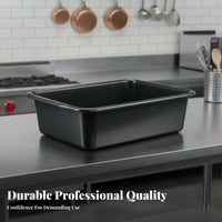Heavy-Duty Commercial Kitchen Trash Can Sturdy Restaurant Bus Bin High Capacity Commercial Bus Tub Easy to Clean for Hotel Team, Caterers, Janitors, Hotels, Restaurants, Cafeterias, Food Courts