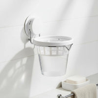Suction Cup Wall Planter Traceless Removal Suction Cup Plant Holder Waterproof Drill Hanging Pot for Renters, Washroom, Kitchen, Office