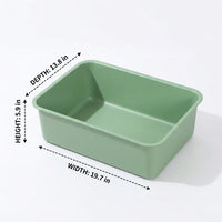 Stainless Steel Open Litter Tray, Metal Tray for Indoor Use, Easy Clean Multi-Cat Home Solution