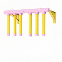 Hanging Rods Wall-Mounted Reaction Coach USB Charging Hand Speed Test Toy Adhesive Pads Foam Rod Reaction Game Pastel Colors