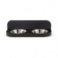 Pet Feeding Station with Stainless Steel Bowls Wall Mounted Pet Feeder