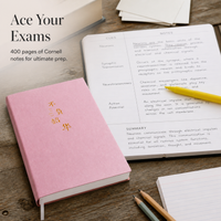 Cornell Notebook A4/B5 for Study and Exam Prep, 200 Sheets