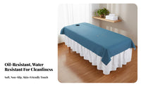 Skin-Friendly Oil-Proof Beauty Salon Bed Cover Long-Lasting Waterproof Massage Table Cover Soft Feel for Estheticians, Home Users, Spas