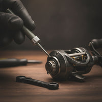 Fishing Reel Tool Kit Compact Reel Maintenance Kit with Case Hand-Held for Garage