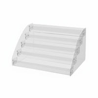 Multi-Level Display Rack Space-Saving Tiered Collectible Stand Easy Assembly