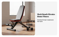 Adjustable Weight Bench Heavy Duty Sit up Bench Comfortable Foam Padding Fitness Equipment for Men, Home Gym