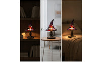 Halloween Stained Glass Witch Hat Lamp Witchy Witch Hat Lamp Witchcore Compact for Bedside Table, Reading Corner