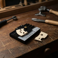 Violin Bridge Notch Marking Tool Accurate Bridge Marker with Adjustment Knob Stable Alignment Tool for Luthiers