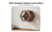 Solid Wood Construction Wall-Mounted Cat Furniture Set Includes Scratching Posts Wall Mounted Cat Climber Sturdy & Long-Lasting Kitty Adventure Zone Gym Space-Saving for Apartment Dwellers, Indoors, Indoor, Living Room, Bedroom