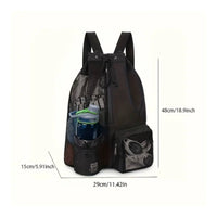 Lightweight Swim Bag with Wet Pocket Adjustable Straps Wet Pocket Backpack Sturdy Beach Sackpack for Swimming