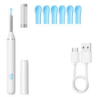 Ear Cerumen Removal Tool with Camera Easy to Use Ear Cleaning Tool with Camera Soft Slim for Adults, Home, Bathroom