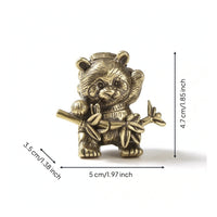 Pandas Figurine Textured Cute Pandas Figurine Small Car Ornament for Bookshelf