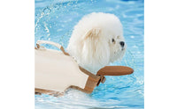 Dog Life Jacket Adjustable Straps Dog Flotation Vest Canine Buoyant Vest Brown Pet Gear Lightweight for Water Safety