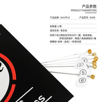 EH09 Electric Guitar Strings, Nickel Steel Wound, 6-Pack, Anti-Rust Coated, Replacement Strings