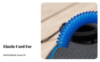 Stand-up Paddleboard Ankle Leash High Elasticity Coiled Stand-up Paddleboard Leash Paddleboard Leg Rope Long-Lasting Poly