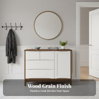 Multi-Functional 5-Drawer Chest adaptable Design Storage Furniture Space-Saving chest of drawers effortless Sliding Drawers for Apartment Dwellers, Homeowners, Remote Workers, Bedroom, Living Room, Small Spaces, Hallway