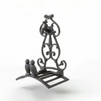 Decorative Hose Rack Cast-Iron Style Decorative Hose Holder Vintage-Inspired Ornate for Gardeners, Yard, Patio