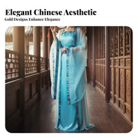 3 Pieces Folklore Ological Character Outfit Wide Sleeves Stage Performance Costume Ancient Chinese Fairy Costume Flowing Design