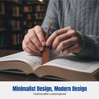 Leather Bookmark, PU Leather, Portable Page Divider, Customizable, Multi-Color, Student Study Accessory
