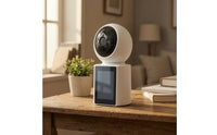 High Resolution Communication System System with Indoor Monitor Compact Tabletop Monitor with Camera Real-Time Visual Communication System Camera Easy Install for Elderly