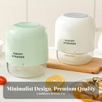 Food-Grade Material Greek Yogurt Strainer Easy to Clean Yogurt Strainer Multi-Purpose Whey Separator Compact Design for Meal Prep, Refrigerator